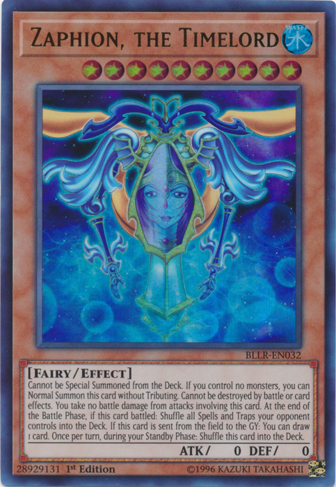 Zaphion, le Seigneur du Temps - BLLR-EN032 - Ultra Rare 1ere edition // Battles of Legend: Lights Revenge