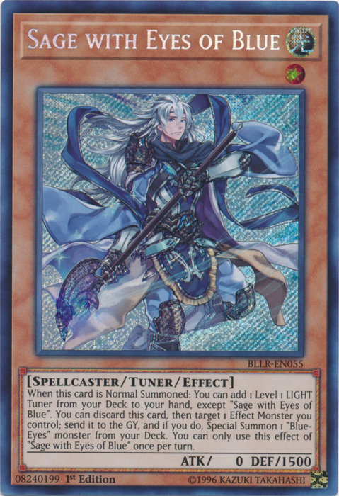 Sage with Eyes of Blue - BLLR-EN055 - Secret Rare - 1st Edition