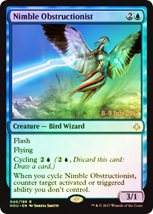 Nimble Obstructionist - Foil - Prerelease Promo