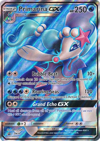 Primarina GX - SM39 - Full Art Promo - SM Black Star Promo