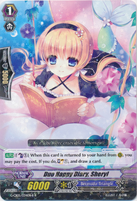 Duo Happy Diary, Sheryl - G-CB05/034EN-B - R Duo Happy Diary, Sheryl - G-CB05/034EN-B - R