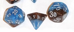 Gate Keeper Games - Halfsies Dice - Earth Elemental 7-Dice Set