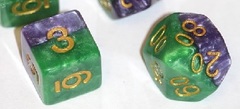 Gate Keeper Games - Halfsies Dice - Gamma 7-Dice Set