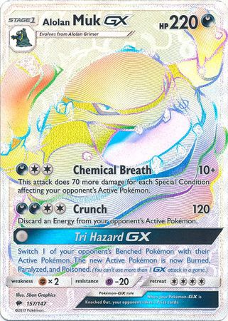 Alolan Muk GX - 157/147 - Secret Rare