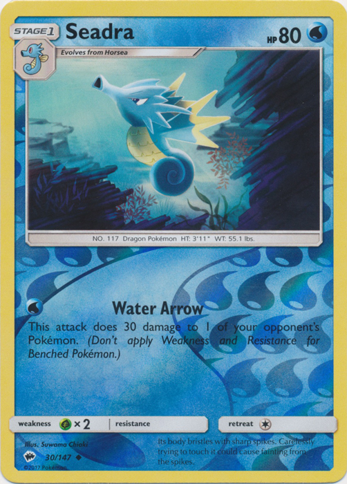 Seadra - 30/147 - Uncommon - Reverse Holo