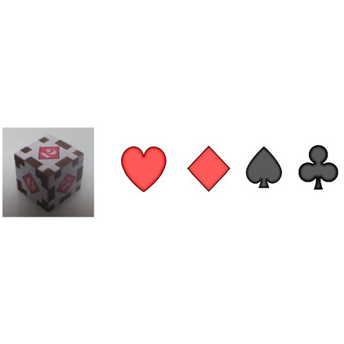 BLUE PANTHER - Flat Dice #3 - Card Suits