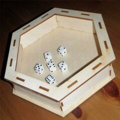 BLUE PANTHER - Hex Dice Tray (Wood)