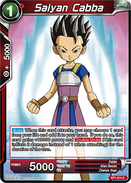 Saiyan Cabba - BT1-014 - C Saiyan Cabba - BT1-014 - C