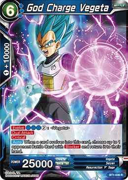 God Charge Vegeta - BT1-036 - R God Charge Vegeta - BT1-036 - R