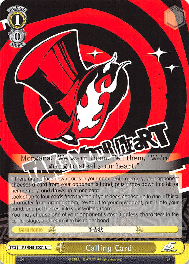 Calling Card - P5/S45-021 - U