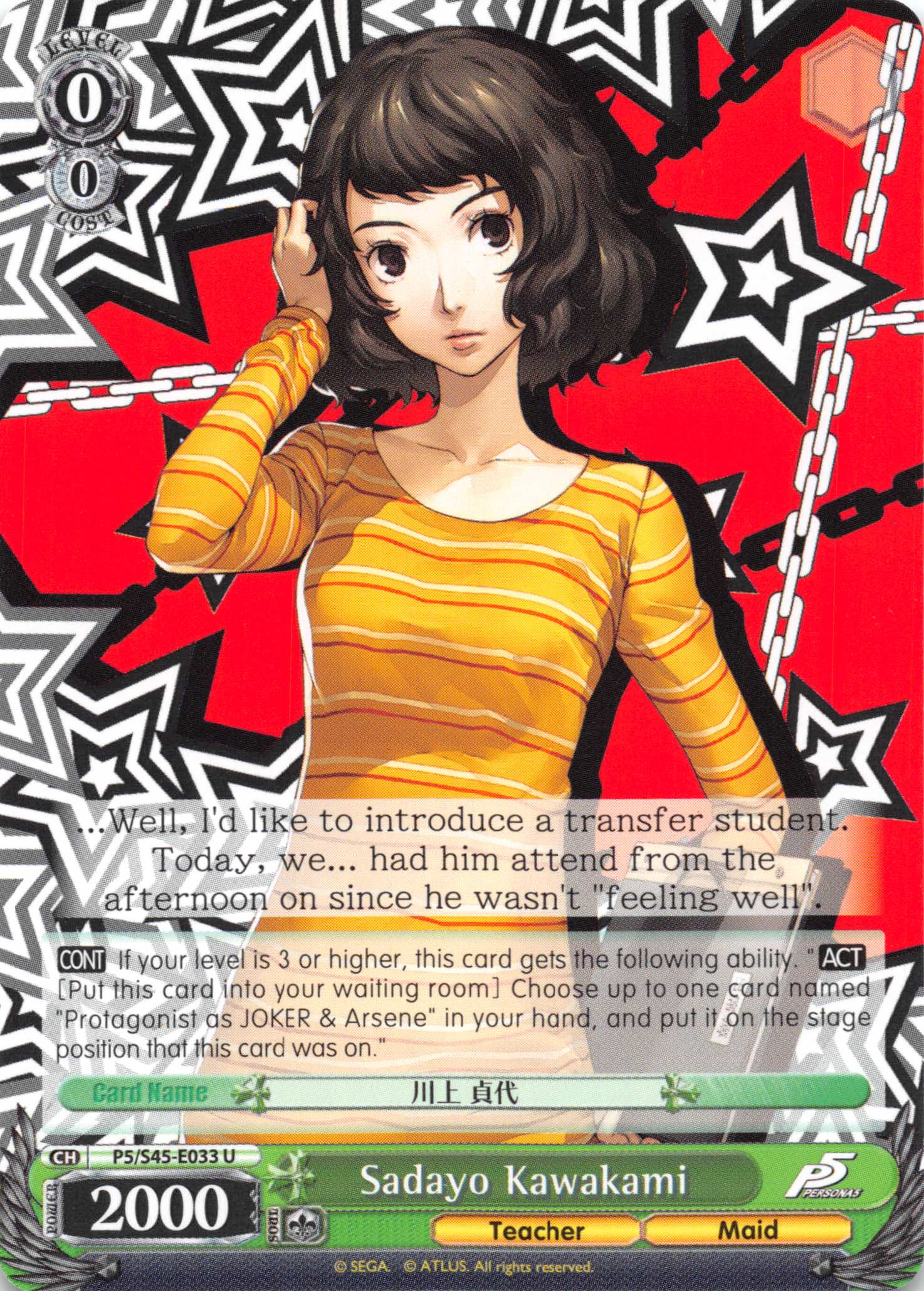 Sadayo Kawakami - P5/S45-033 - U
