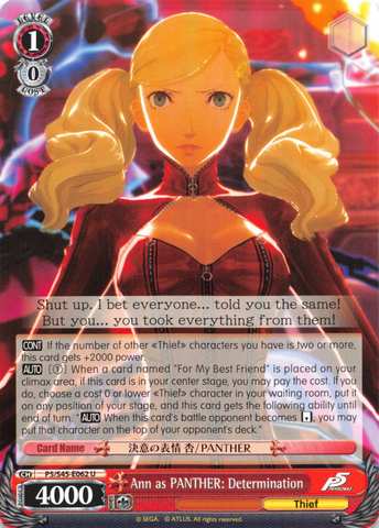Ann as PANTHER: Determination - P5/S45-062 - U