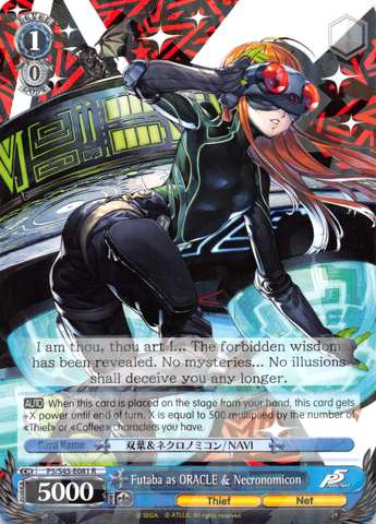 Futaba as ORACLE & Necronomicon - P5/S45-081 - R