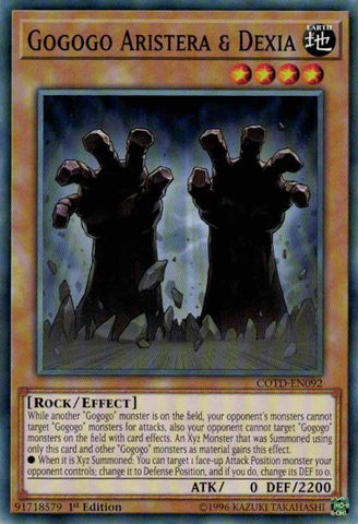 Gogogo Aristera & Dexia - COTD-EN092 - Common - 1st Edition