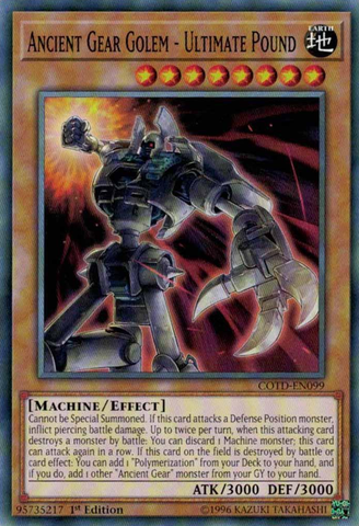 Ancient Gear Golem - Ultimate Pound - COTD-EN099 - Common - 1st Edition