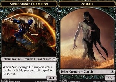 Sunscourge Champion // Zombie Token