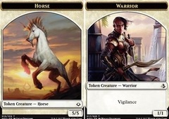 Horse (010) // Warrior (017) Double-Sided Token