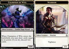 Champion of Wits Token // Warrior Token