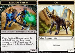 Cat (016) // Resilient Khenra (006) Double-Sided Token