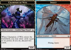 Champion of Wits (002) // Insect (012) Double-Sided Token