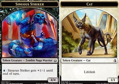 Cat (016) // Sinuous Striker (007) Double-Sided Token