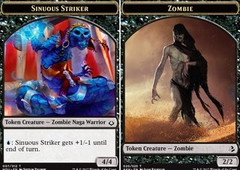 Sinuous Striker (007) // Zombie (020) Double-Sided Token