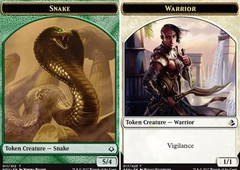 Snake (011) // Warrior (017) Double-Sided Token