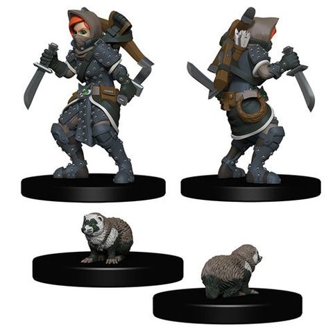 Wizkids Pre-Painted Miniatures: Girl Rogue And Badger