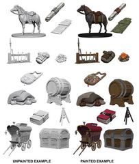 Dungeons And Dragons: Nolzur's Marvelous Unpainted Miniatures - Adventurer's Campsite