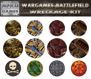 2D Tabletop Terrain - Wreckage Kit