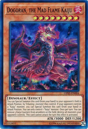 Dogoran, le Mad Flame Kaiju - OP05-EN004 - Super Rare - edition illimitee // OTS Tournament Pack 5