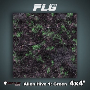 Front Line Gaming - Mats Alien Hive Green 4X4