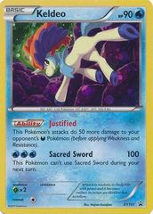 Keldeo XY191 Cosmos Holo Promo - Volcanion Mythical Collection Exclusive