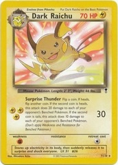 Dark Raichu - 7/110 - Non-Holo Theme Deck Exclusive