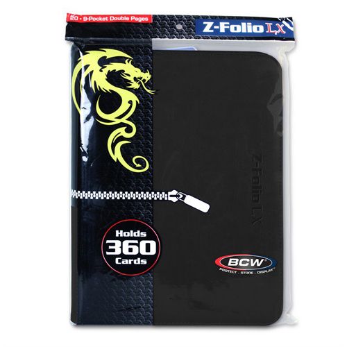 BCW Z-Folio 9 Pocket Lx Binder Black