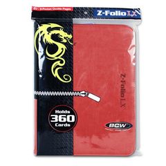 BCW Z-Folio 9 Pocket Lx Binder Red