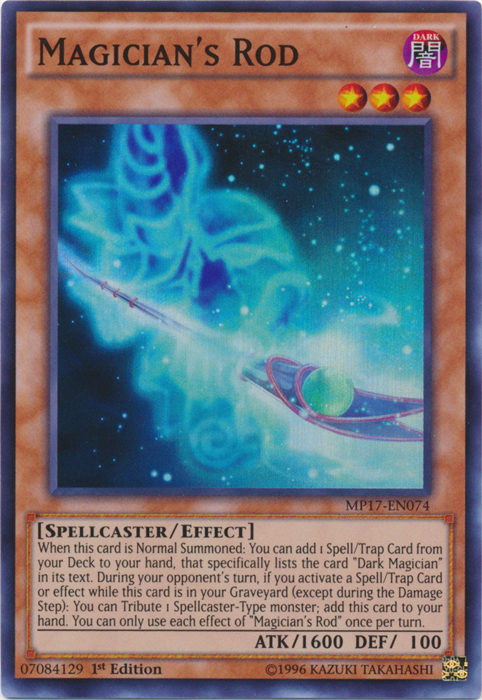 Magicians Rod - MP17-EN074 - Super Rare - 1st Edition