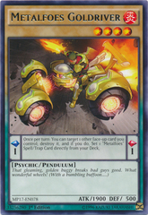 Metalfoes Goldriver - MP17-EN078 - Rare - 1st Edition