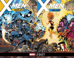 X-Men Blue #13 A Adams B&W Connecting Var B Leg