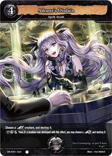 Adraste's Disdain - DB-BT01/119 - C - Foil Adraste's Disdain - DB-BT01/119 - C - Foil