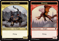 Cat Dragon (009) // Dragon (007) Double-Sided Token