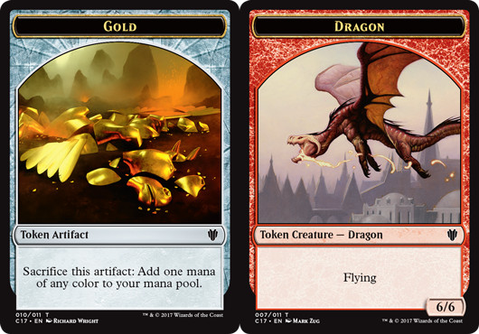 Gold Token // Dragon (6/6) Token