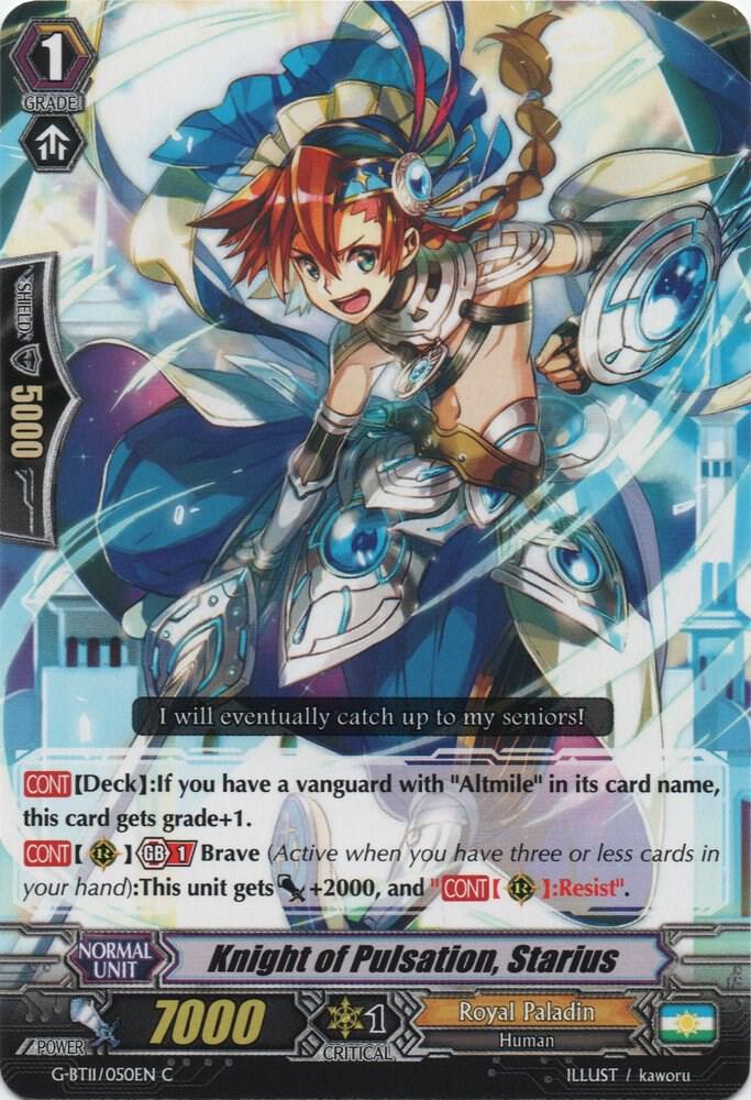 Knight of Pulsation, Starius - G-BT11/050EN - C