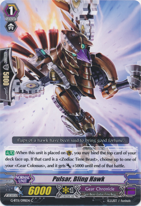 Pulsar, Bling Hawk - G-BT11/098EN - C