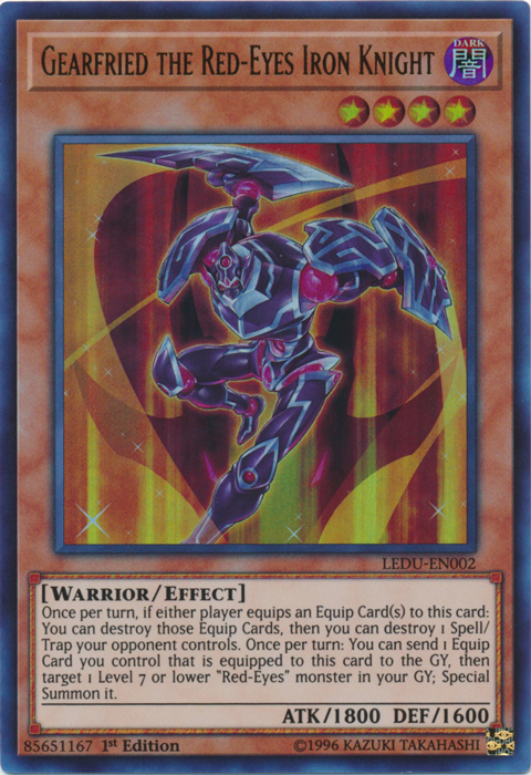 Gearfried the Red-Eyes Iron Knight - LEDU-EN002 - Ultra Rare - 1st Edition