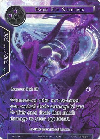 Dark Elf Sorcerer (Full Art) - ACN-119 - U