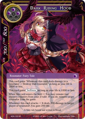 Dark Riding Hood - ACN-123 - SR