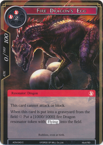 Fire Dragons Egg - ACN-043 - C