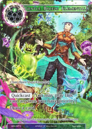 Gentle Breeze Elemental (Full Art) - ACN-097 - C