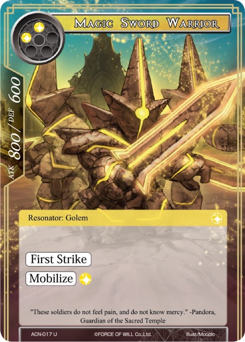 Magic Sword Warrior - ACN-017 - U